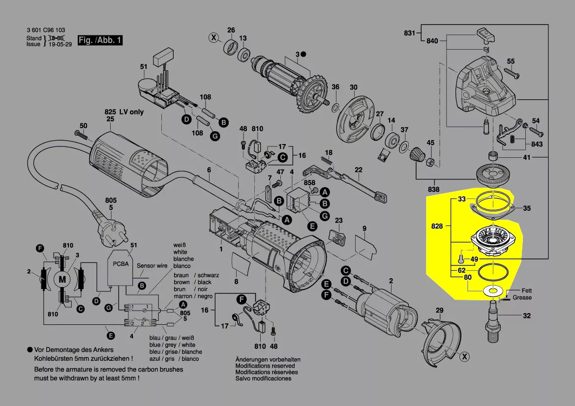 Flasque de palier réf. 1 619 P11 094 Bosch